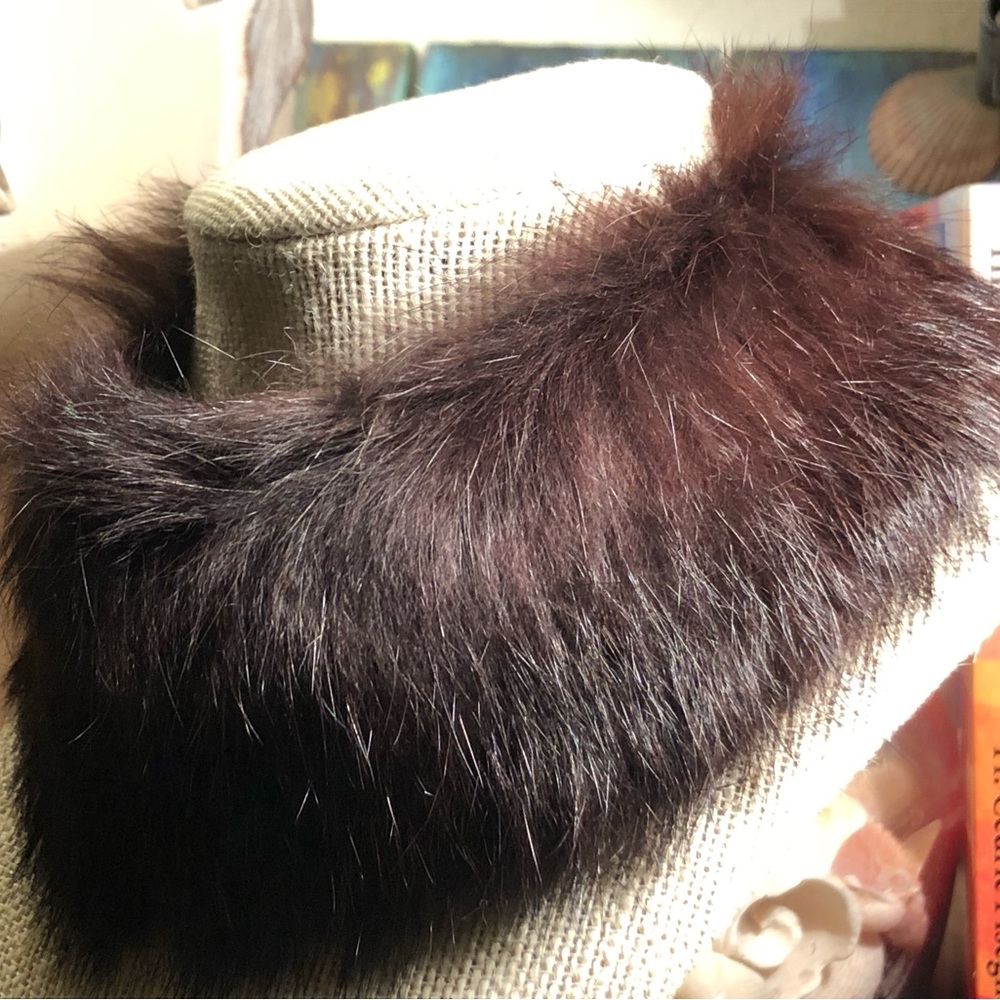 ** Vintage Fur Collar ** Soft~Mink Or Rabbit? - image 6